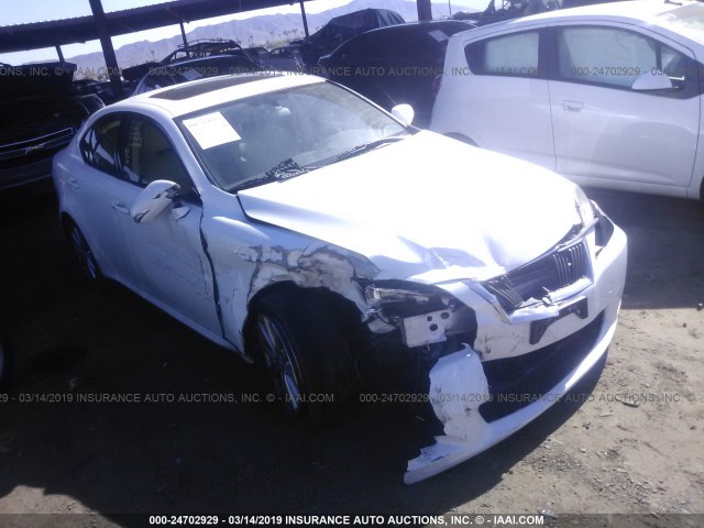 JTHBK262192088404 - 2009 LEXUS IS 250 WHITE photo 1