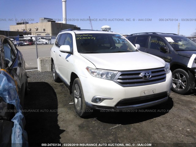 5TDDK3EH6DS239180 - 2013 TOYOTA HIGHLANDER LIMITED WHITE photo 1