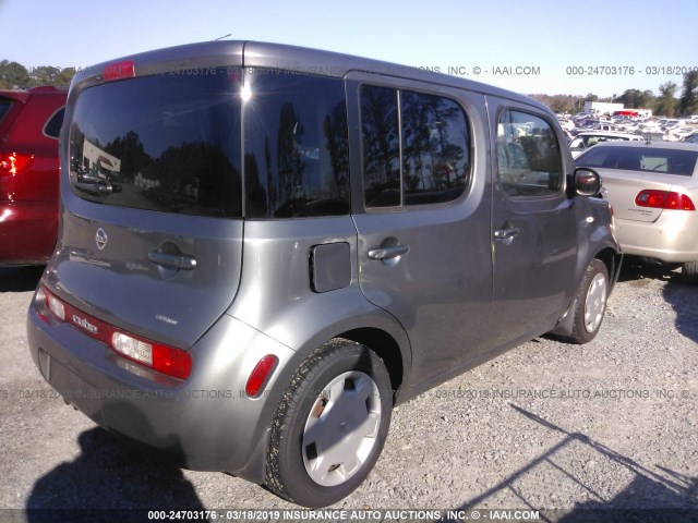 JN8AZ28R89T110268 - 2009 NISSAN CUBE S/SL GRAY photo 4