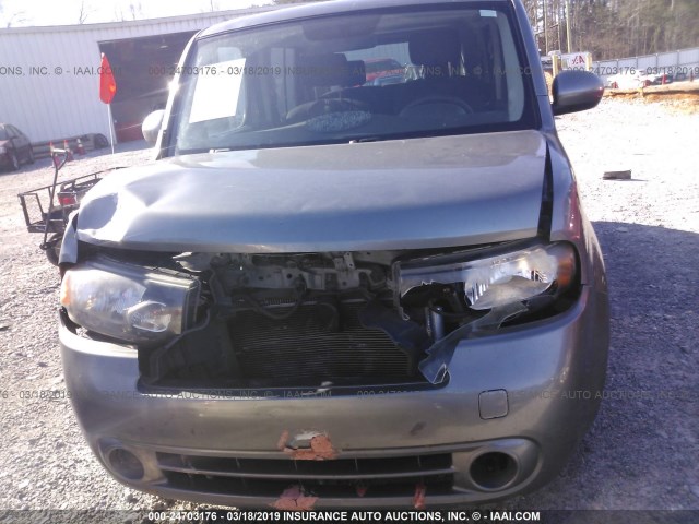 JN8AZ28R89T110268 - 2009 NISSAN CUBE S/SL GRAY photo 6