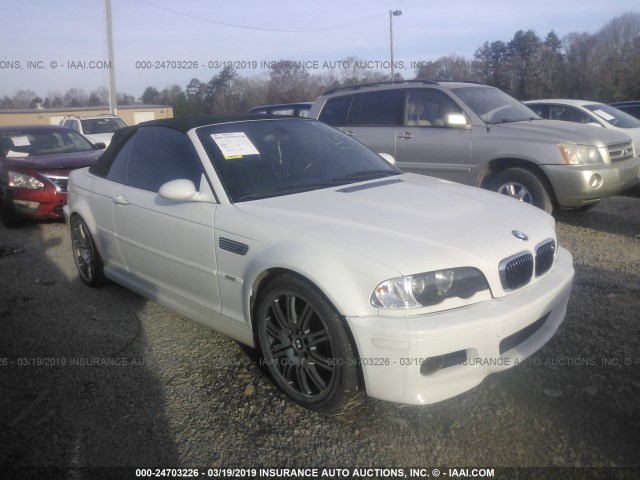 WBSBR93463PK01990 - 2003 BMW M3 WHITE photo 1