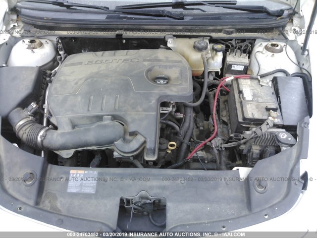 1G1ZC5E09AF244418 - 2010 CHEVROLET MALIBU 1LT 白色 照片 10