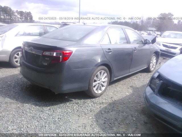 4T1BD1FK2DU088992 - 2013 TOYOTA CAMRY HYBRID/LE/XLE GRAY photo 4