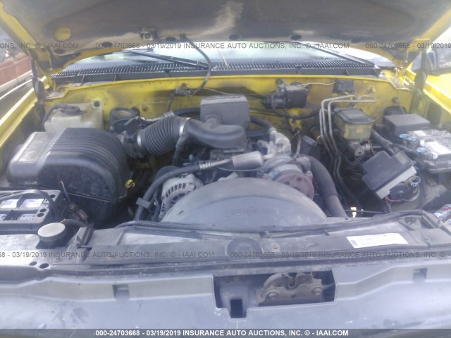1GCGC33R3VF030938 - 1997 CHEVROLET GMT-400 C3500 YELLOW photo 10