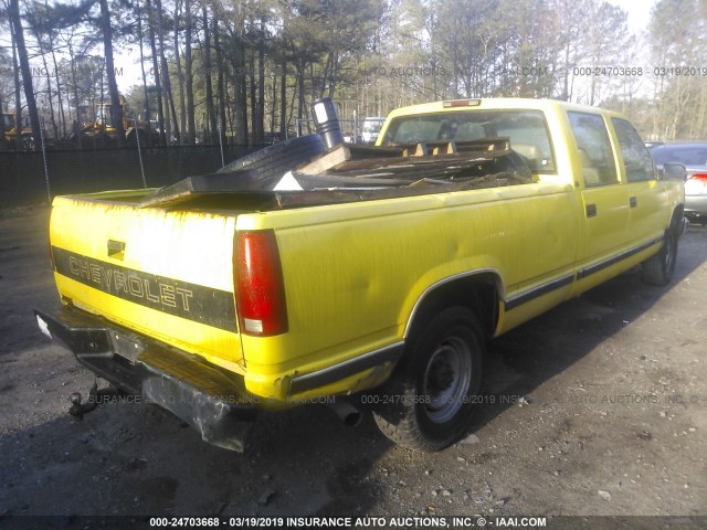 1GCGC33R3VF030938 - 1997 CHEVROLET GMT-400 C3500 YELLOW photo 4