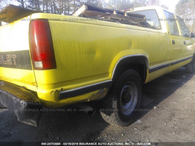 1GCGC33R3VF030938 - 1997 CHEVROLET GMT-400 C3500 YELLOW photo 6