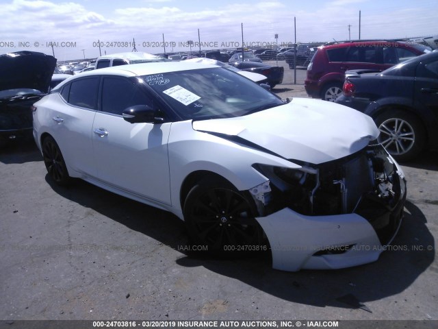 1N4AA6AP0JC391334 - 2018 NISSAN MAXIMA 3.5S/SV/SL/SR/PLAT WHITE photo 1