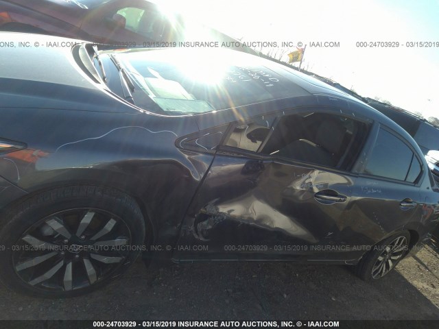 2HGFB2F99FH502761 - 2015 HONDA CIVIC EXL ნაცრისფერი ფოტო 6