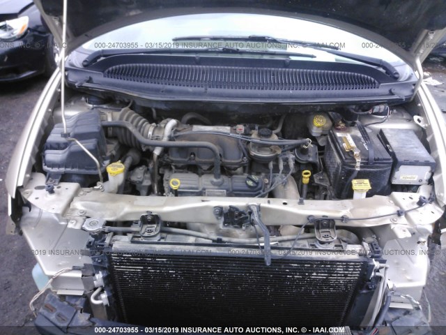 2A4GP54L46R849648 - 2006 CHRYSLER TOWN & COUNTRY TOURING Champagne photo 10