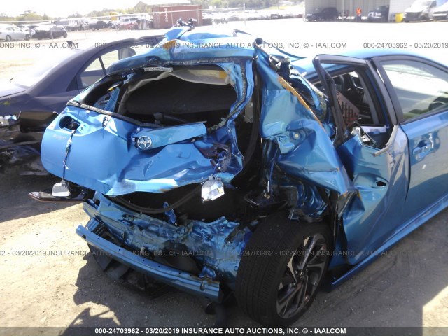 JTNKARJE1GJ520809 - 2016 TOYOTA SCION IM BLUE photo 6