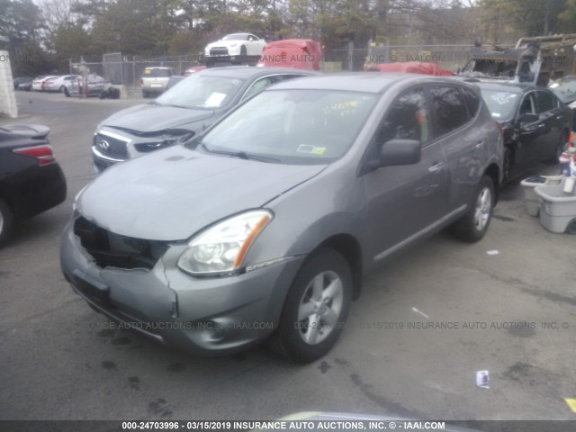 JN8AS5MT1CW612858 - 2012 NISSAN ROGUE S/SV SILVER photo 2