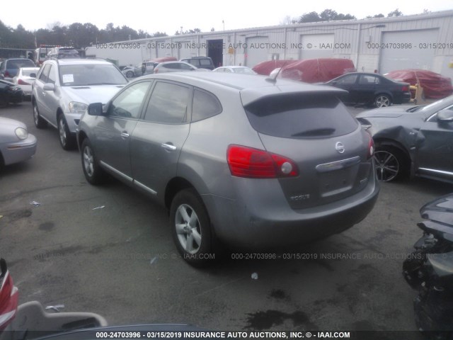 JN8AS5MT1CW612858 - 2012 NISSAN ROGUE S/SV SILVER photo 3
