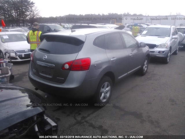 JN8AS5MT1CW612858 - 2012 NISSAN ROGUE S/SV SILVER photo 4