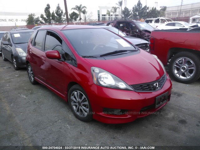 JHMGE8G53DC066187 - 2013 HONDA FIT SPORT RED photo 1