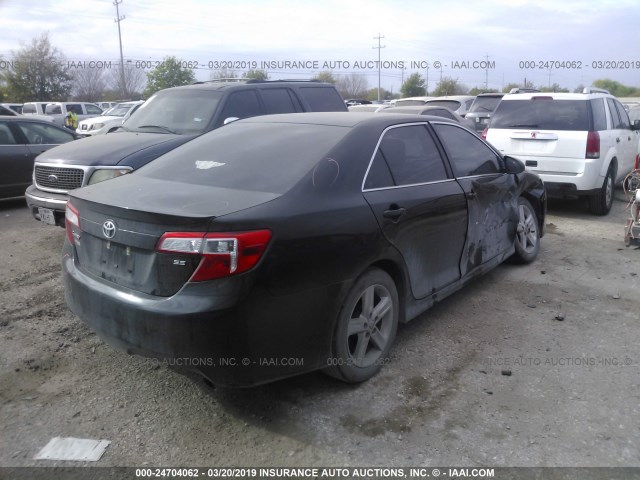 4T1BF1FK4EU811849 - 2014 TOYOTA CAMRY L/SE/LE/XLE 黑色 照片 4