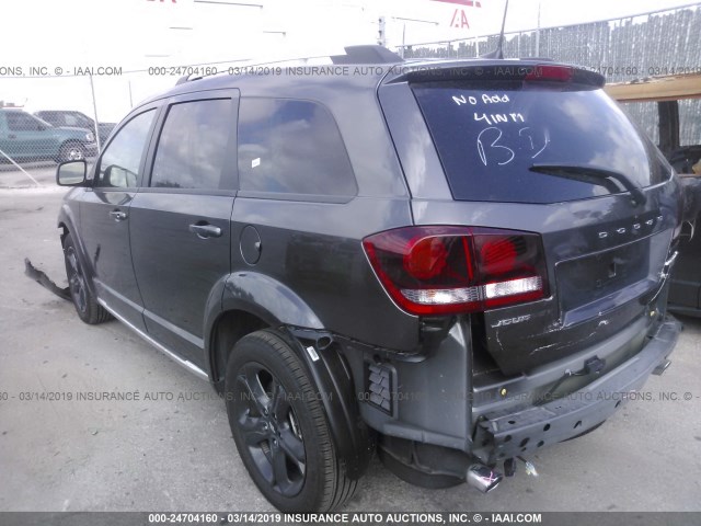 3C4PDCGG3JT515859 - 2018 DODGE JOURNEY CROSSROAD GRAY photo 3