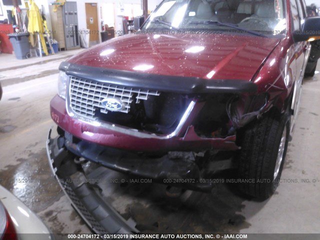 1FMFU18L74LA88404 - 2004 FORD EXPEDITION EDDIE BAUER RED photo 6