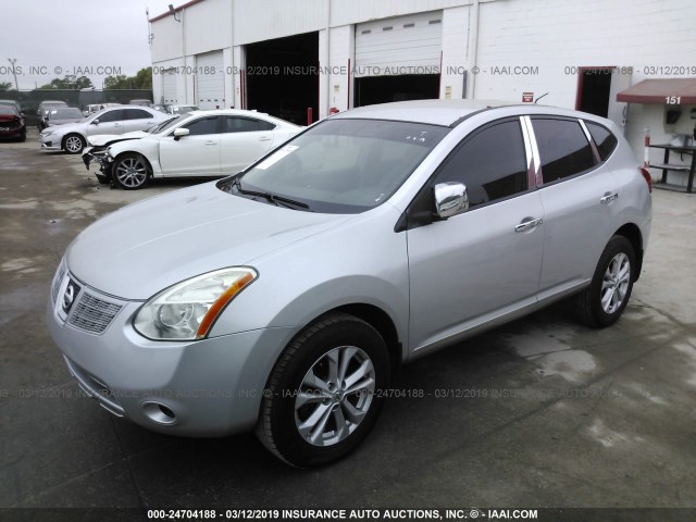 JN8AS58T69W059384 - 2009 NISSAN ROGUE S/SL SILVER photo 2