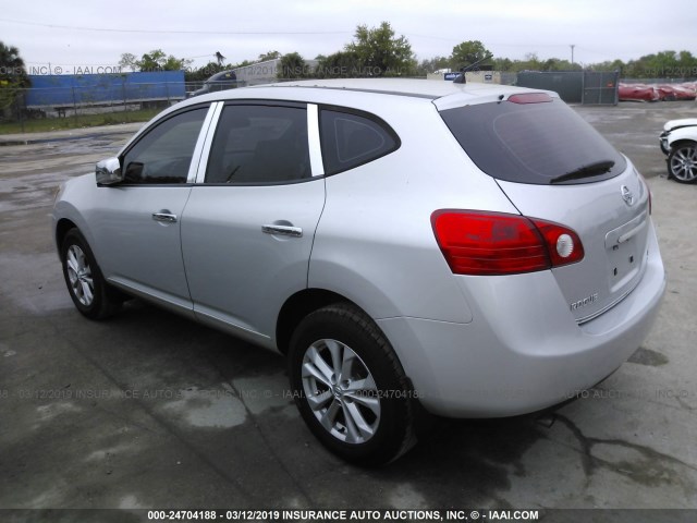 JN8AS58T69W059384 - 2009 NISSAN ROGUE S/SL SILVER photo 3