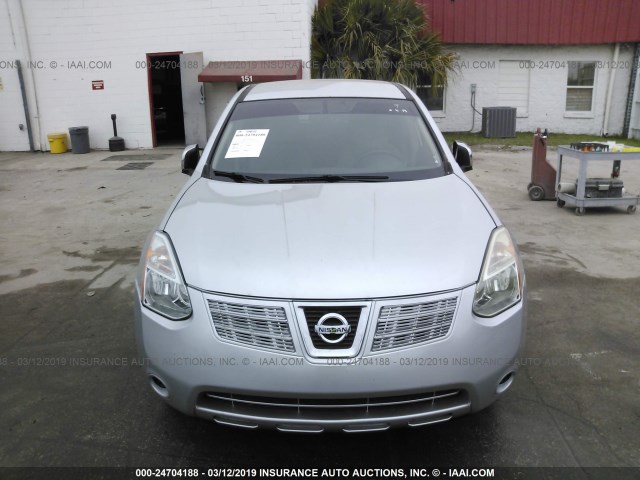 JN8AS58T69W059384 - 2009 NISSAN ROGUE S/SL SILVER photo 6