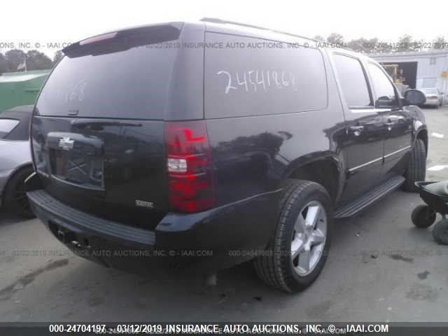 3GNFC16038G163223 - 2008 CHEVROLET SUBURBAN C1500  LS BLACK photo 4