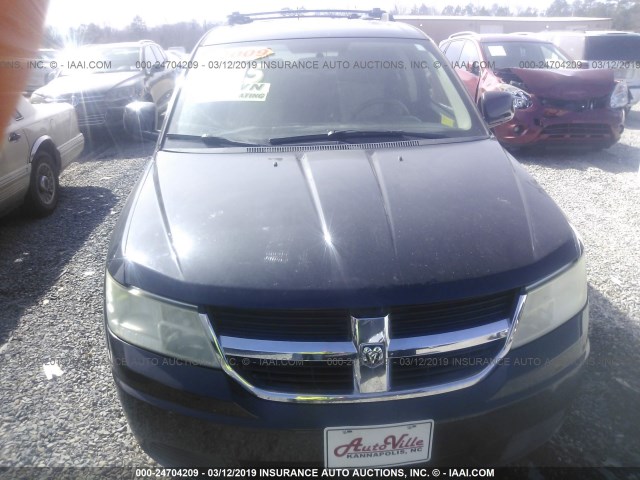 3D4GG57V99T216683 - 2009 DODGE JOURNEY SXT BLACK photo 6