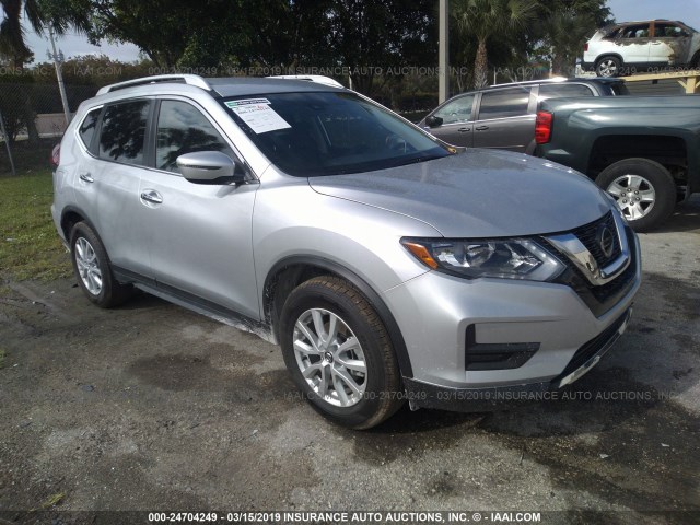 KNMAT2MT5KP524489 - 2019 NISSAN ROGUE SILVER photo 1