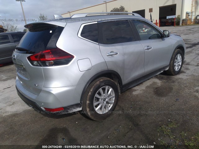 KNMAT2MT5KP524489 - 2019 NISSAN ROGUE SILVER photo 4