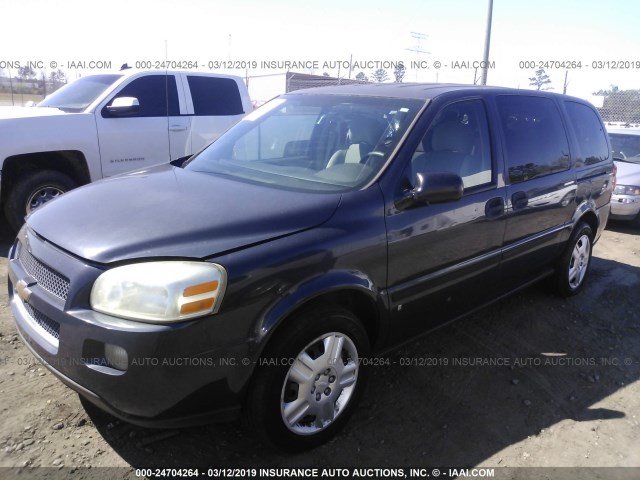 1GNDV23W28D158771 - 2008 CHEVROLET UPLANDER BLUE photo 2