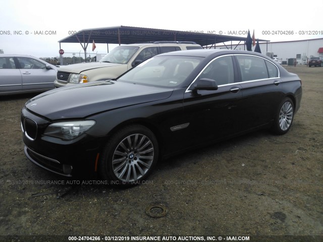 WBAKB8C59CC962550 - 2012 BMW 750 LI BLACK photo 2