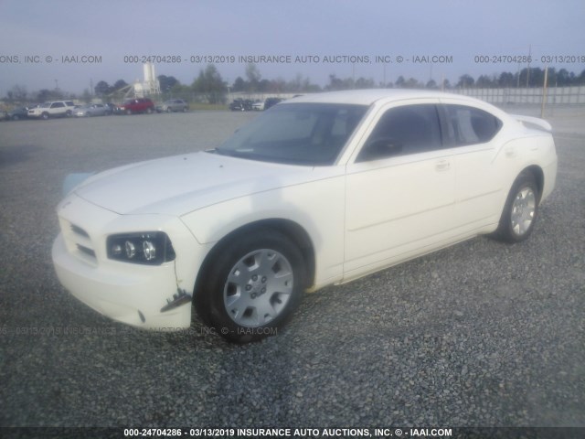 2B3KA43R47H624060 - 2007 DODGE CHARGER SE/SXT WHITE photo 2