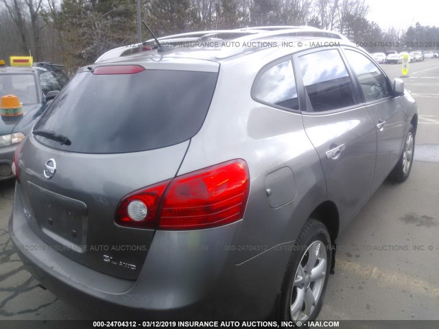 JN8AS5MVXAW604756 - 2010 NISSAN ROGUE S/SL/KROM GRAY photo 4