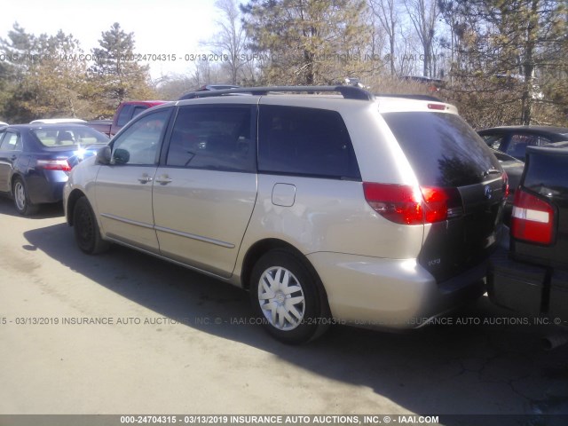 5TDZA23C94S077698 - 2004 TOYOTA SIENNA CE/LE BEIGE photo 3