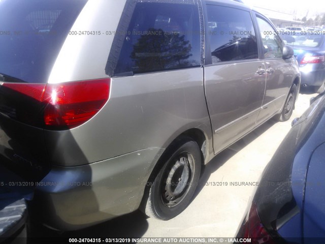 5TDZA23C94S077698 - 2004 TOYOTA SIENNA CE/LE BEIGE photo 6