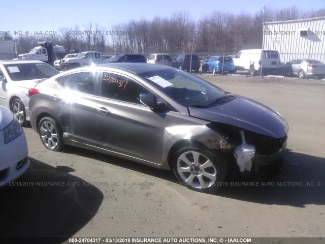 5NPDH4AE6CH088930 - 2012 HYUNDAI ELANTRA GLS/LIMITED GRAY photo 1