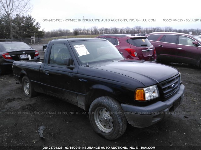 1FTYR10D03PB68007 - 2003 FORD RANGER BLACK photo 1