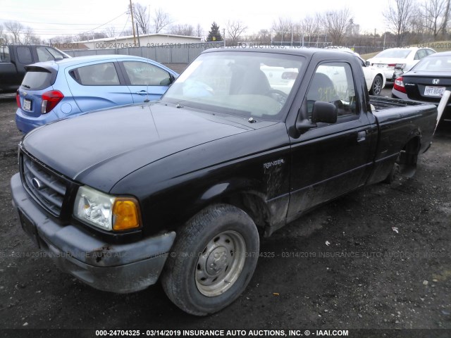 1FTYR10D03PB68007 - 2003 FORD RANGER BLACK photo 2