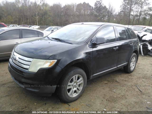 2FMDK36C58BA73756 - 2008 FORD EDGE SE BLACK photo 2