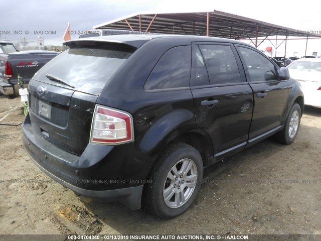 2FMDK36C58BA73756 - 2008 FORD EDGE SE BLACK photo 4