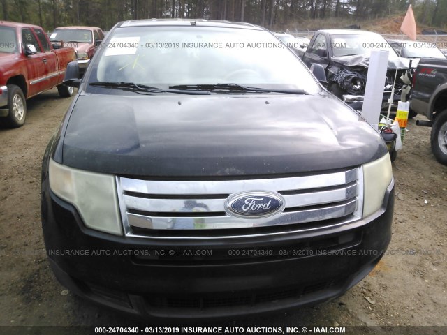 2FMDK36C58BA73756 - 2008 FORD EDGE SE BLACK photo 6