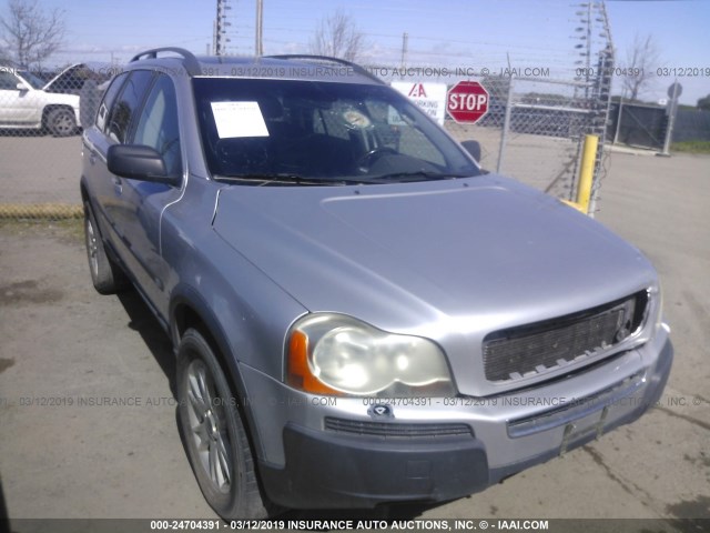 YV1CZ91H541092115 - 2004 VOLVO XC90 T6 SILVER photo 1