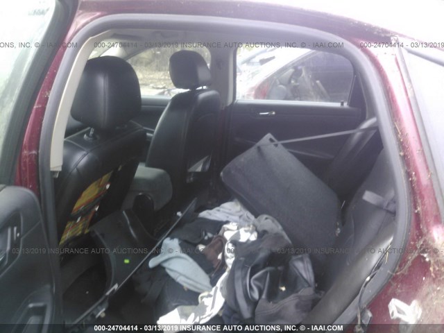 2G1WB55K369384245 - 2006 CHEVROLET IMPALA LS MAROON photo 8