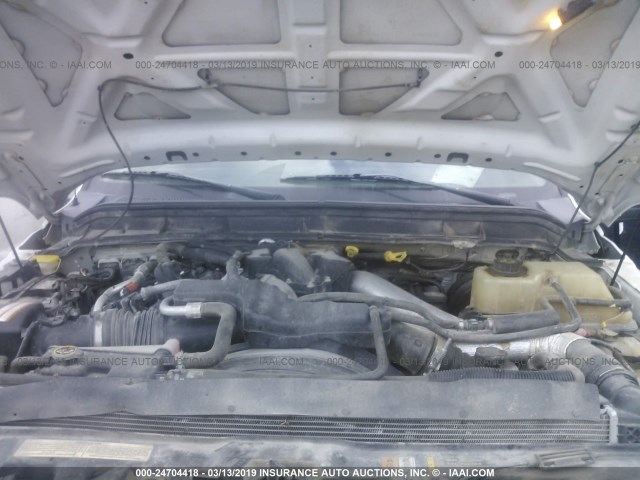 1FT7W3BT5EEB63663 - 2014 FORD F350 SUPER DUTY WHITE photo 10