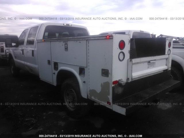 1FT7W3BT5EEB63663 - 2014 FORD F350 SUPER DUTY WHITE photo 3
