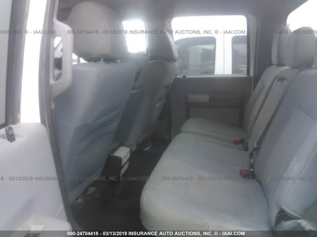 1FT7W3BT5EEB63663 - 2014 FORD F350 SUPER DUTY WHITE photo 8