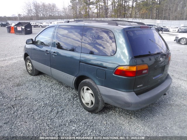 4T3ZF13C1WU000143 - 1998 TOYOTA SIENNA LE/XLE GREEN photo 3