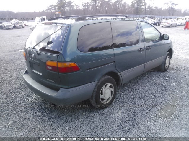 4T3ZF13C1WU000143 - 1998 TOYOTA SIENNA LE/XLE GREEN photo 4