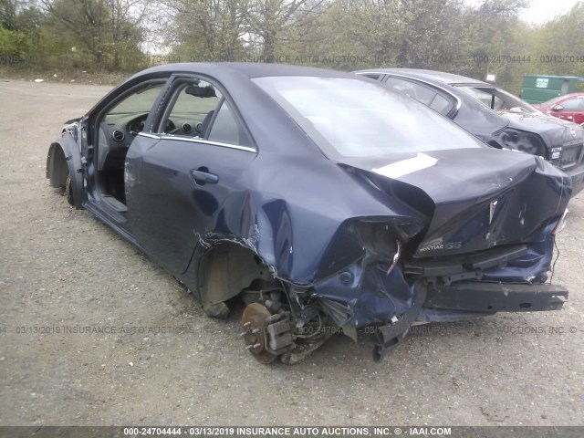 1G2ZF57B684149340 - 2008 PONTIAC G6 VALUE LEADER/BASE Navy photo 3