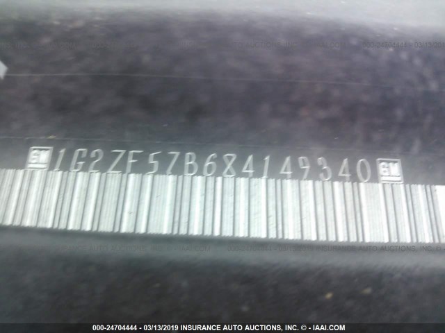 1G2ZF57B684149340 - 2008 PONTIAC G6 VALUE LEADER/BASE Navy photo 9