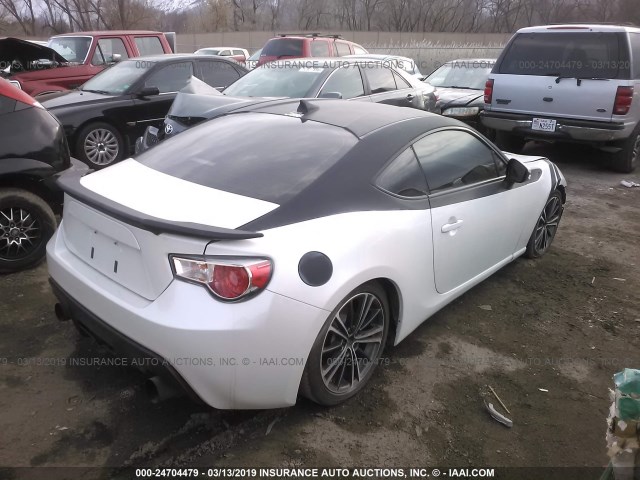 JF1ZNAA14E8702780 - 2014 TOYOTA SCION FR-S WHITE photo 4